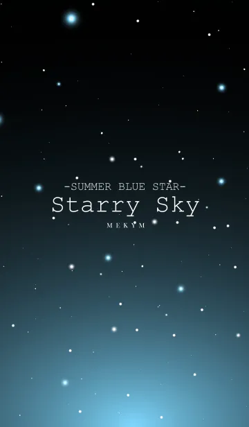 [LINE着せ替え] Starry Sky SUMMER BLUE STARの画像1