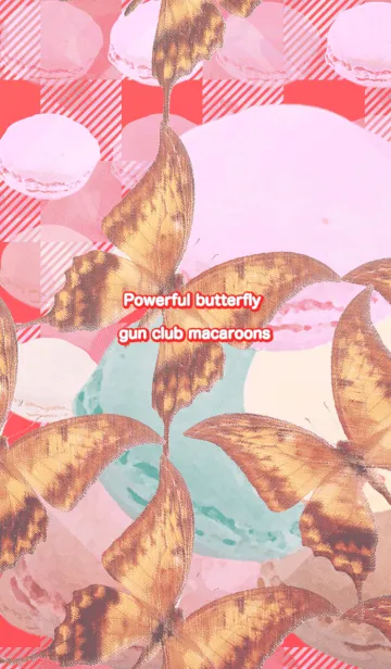 [LINE着せ替え] 夏の力強い蝶ガンクラブマカロンの画像1