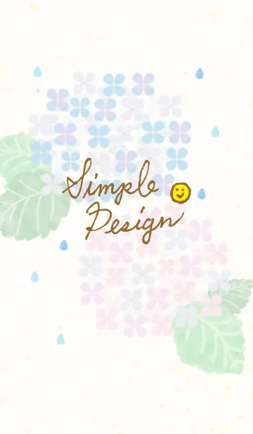 [LINE着せ替え] あじさい-スマイル26-の画像1