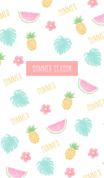 [LINE着せ替え] 元気が出る着せかえ＊爽やか夏フルーツの画像1