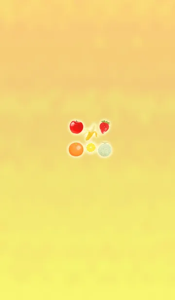 [LINE着せ替え] イエローフルーツグラデーションの画像1