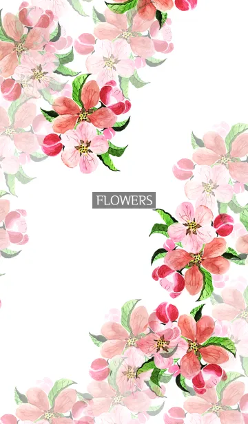 water color flowers_605の着せ替えメイン画像