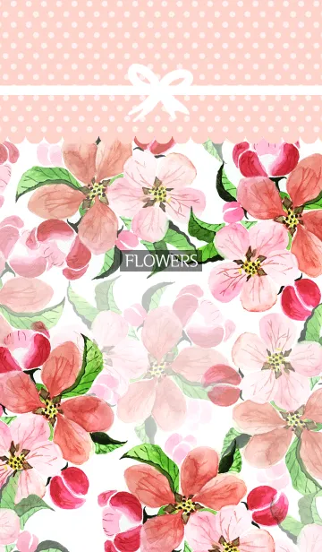 [LINE着せ替え] water color flowers_600の画像1