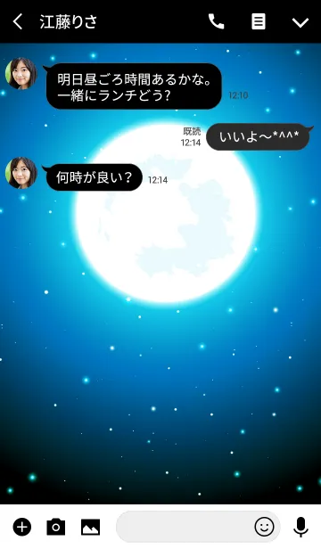 [LINE着せ替え] Moon Starry Sky Ⅳの画像3