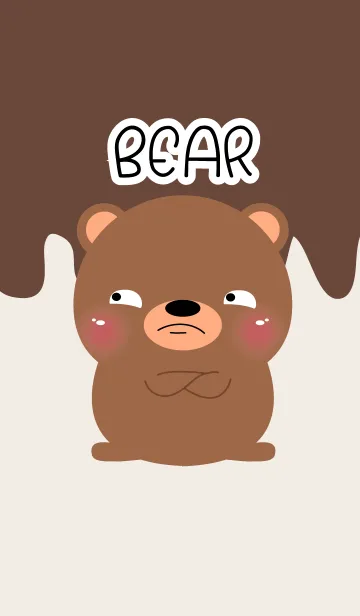 [LINE着せ替え] Lovely Brown Bear Theme V.2 (jp)の画像1