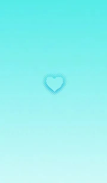 [LINE着せ替え] シンプルドットハートライトブルーの画像1