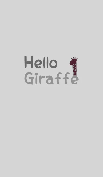 Hello Giraffe gray 59の着せ替えメイン画像