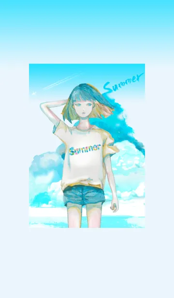 [LINE着せ替え] GIRL IN SUMMERの画像1