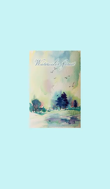 [LINE着せ替え] 水彩林の画像1