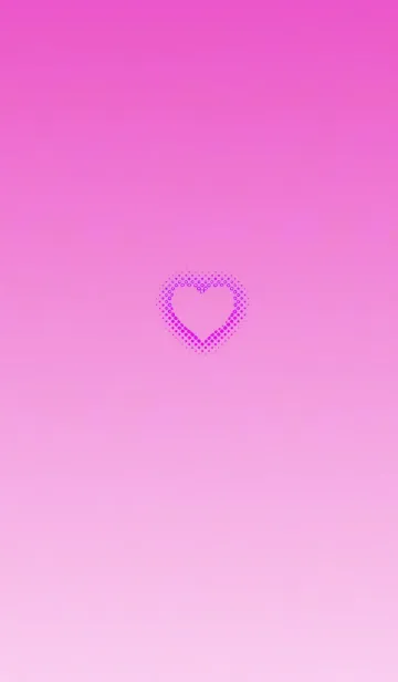 [LINE着せ替え] シンプルドットハートピンクの画像1