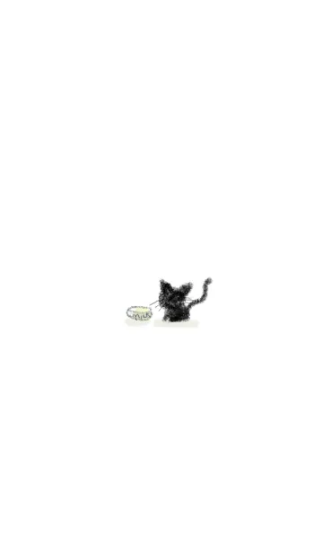 [LINE着せ替え] baby cat kuroちゃんの画像1