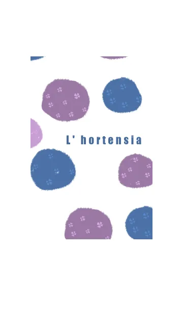 [LINE着せ替え] アジサイの花の画像1