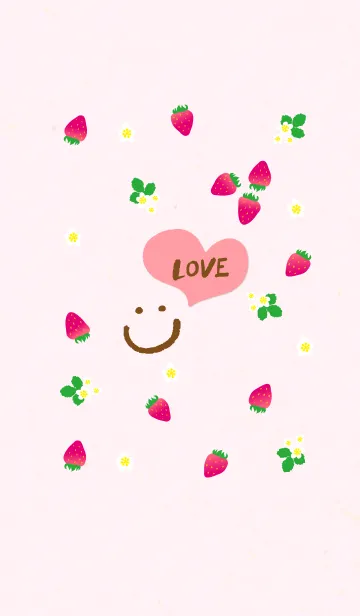 [LINE着せ替え] いちご-スマイル6-の画像1
