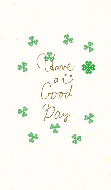 [LINE着せ替え] 幸運のクローバー-スマイル24-の画像1