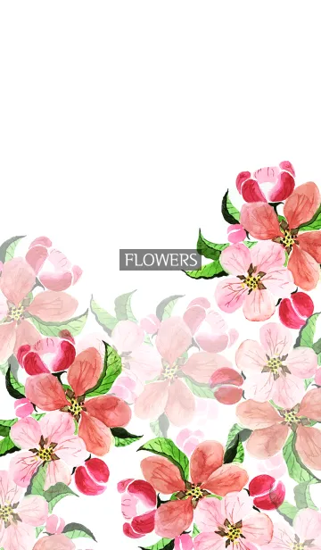 [LINE着せ替え] water color flowers_601の画像1