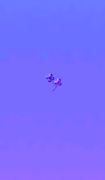 [LINE着せ替え] 小さな幸せパープルクローバーの画像1