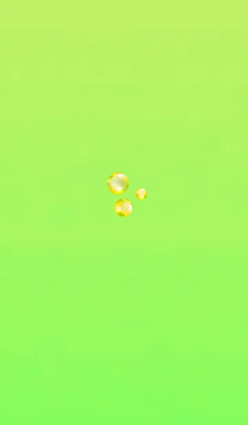 [LINE着せ替え] おしゃれな泡イエローグリーンの画像1