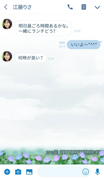 [LINE着せ替え] 梅雨の列車の画像3