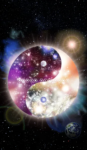 [LINE着せ替え] Space Yin Yang -宇宙 陰陽 風水-2の画像1