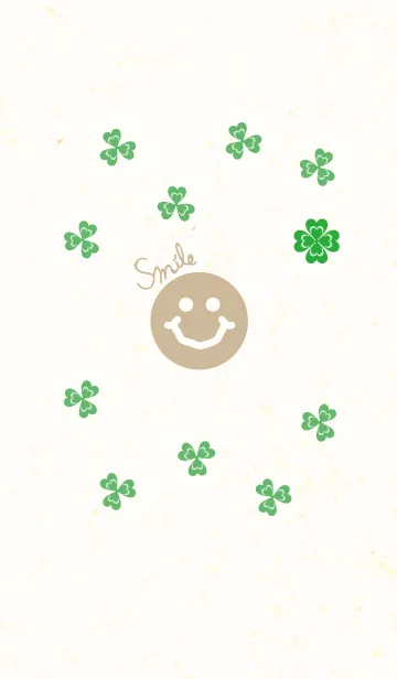 [LINE着せ替え] 幸運のクローバー-スマイル18-の画像1