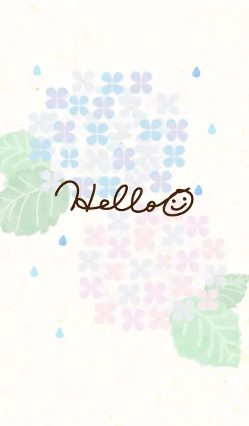 [LINE着せ替え] あじさい-スマイル25-の画像1