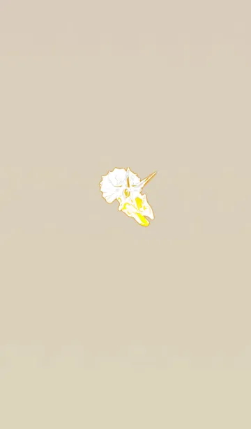 [LINE着せ替え] おしゃれトリケラトプスイエローの画像1