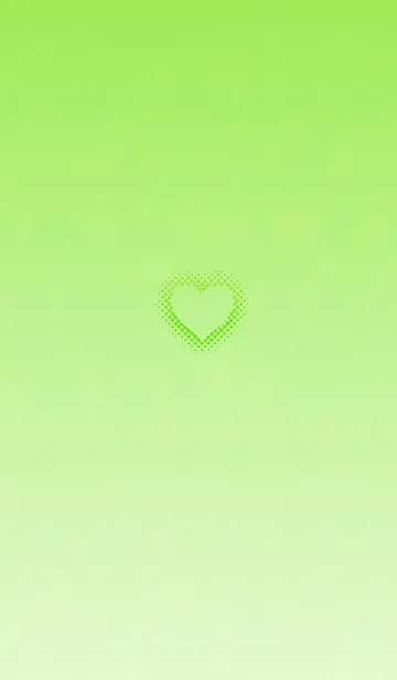 [LINE着せ替え] シンプルドットハートグリーンの画像1