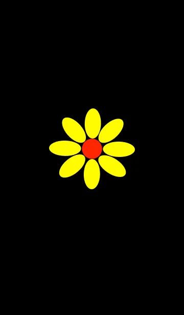 [LINE着せ替え] シンプル 黄色の花 イエローフラワーの画像1