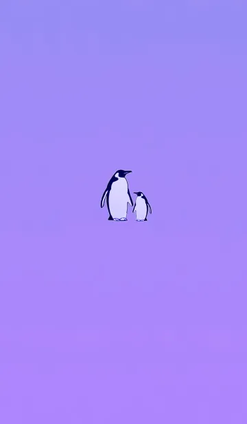[LINE着せ替え] パープルペンギンの画像1