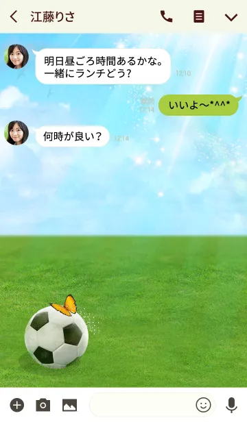 [LINE着せ替え] HAPPY FOOTBALLの画像3