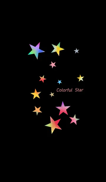 カラフルな星の着せ替えメイン画像