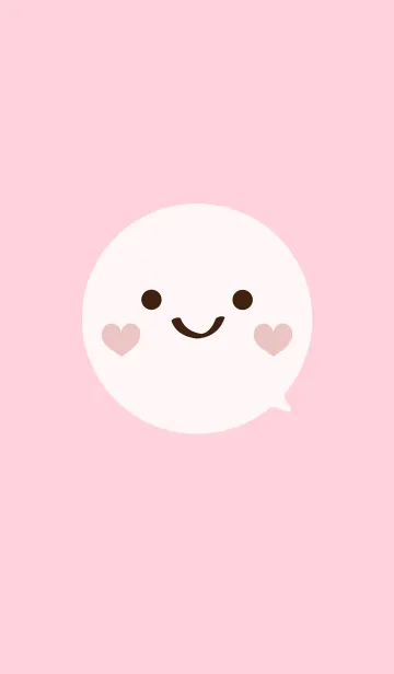 [LINE着せ替え] スマイルチャットルーム - ピンクの画像1
