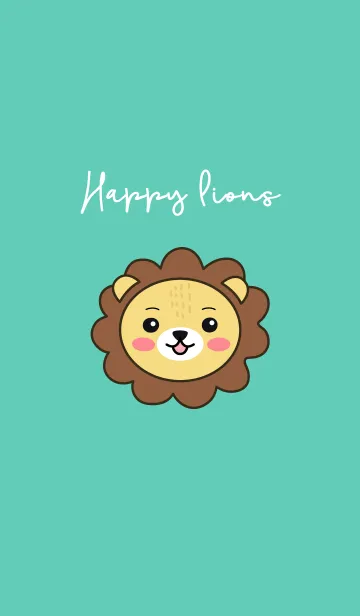 [LINE着せ替え] Happy lionsの画像1