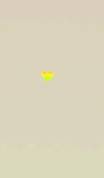 [LINE着せ替え] 優しくなれるハートイエローの画像1