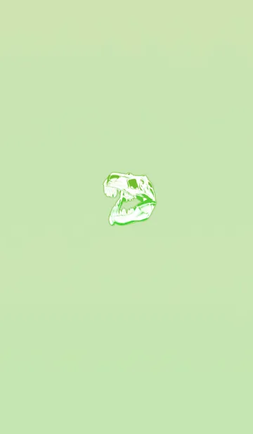 [LINE着せ替え] 骨骨ライトグリーンの画像1