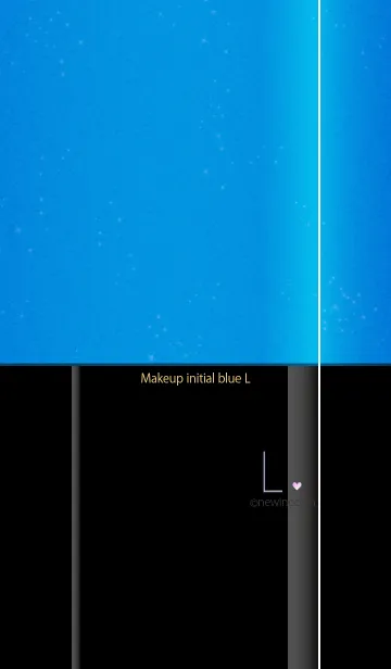 メークアップ イニシャル ブルー Lの着せ替えメイン画像