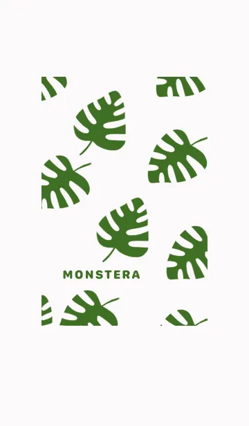 [LINE着せ替え] グリーン・モンステラの画像1