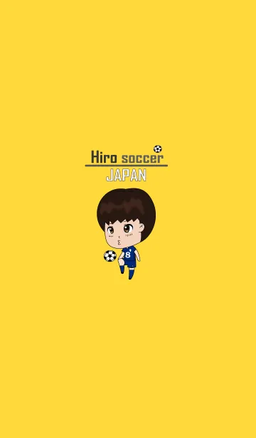 [LINE着せ替え] Hiro サッカー Japanの画像1