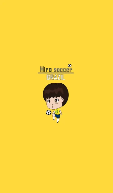 [LINE着せ替え] Hiro サッカー Brazil (JP)の画像1