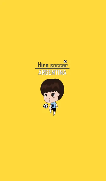 [LINE着せ替え] Hiro サッカー Argentina (JP)の画像1