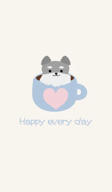 シュナウザーコーヒーカップの着せ替えメイン画像