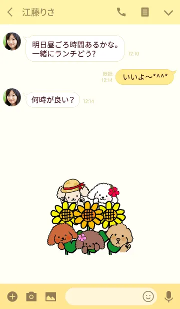 [LINE着せ替え] 夏ですよ～！！プードルたちの夏！！の画像3