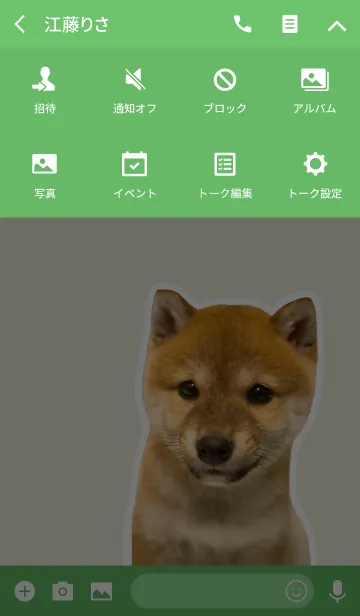 [LINE着せ替え] しばいぬハナコ【柴犬写真*a21】の画像4