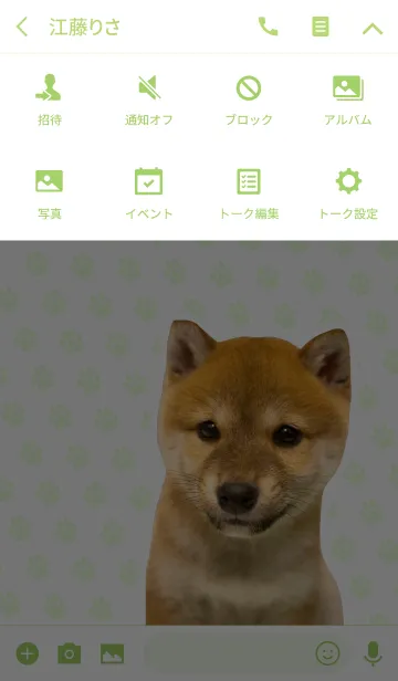 [LINE着せ替え] しばいぬハナコ【柴犬写真*a24】の画像4