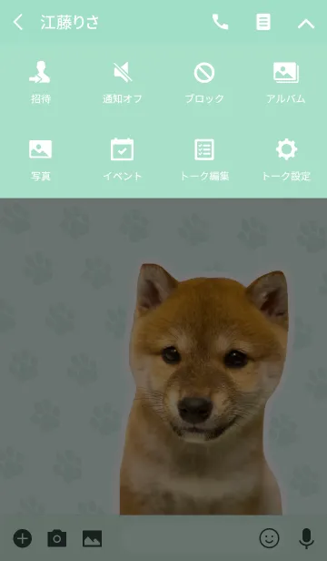 [LINE着せ替え] しばいぬハナコ【柴犬写真*a25】の画像4