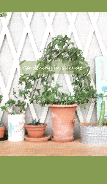 [LINE着せ替え] 夏のガーデニングの画像1