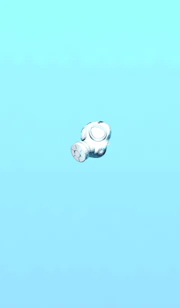 [LINE着せ替え] おしゃれガスマスクブルーの画像1