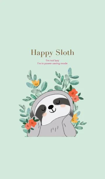 [LINE着せ替え] Happy Slothの画像1