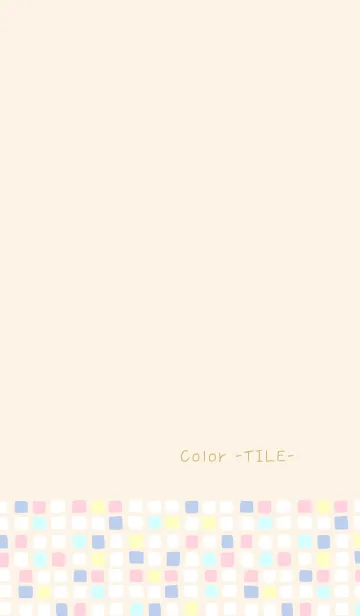 [LINE着せ替え] Color -TILE- 48の画像1