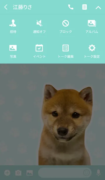 [LINE着せ替え] しばいぬハナコ【柴犬写真*a28】の画像4
